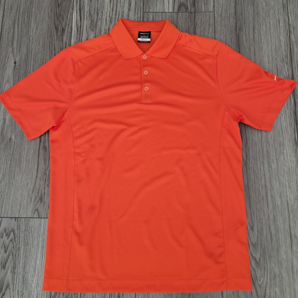 Nike Men's Dri-Fit Orange Polo Shirt
